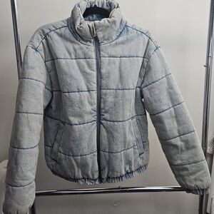POPSUGAR Light Gray Puffer Jacket